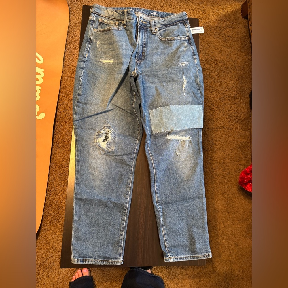 Women’s Blue Distressed Jeans